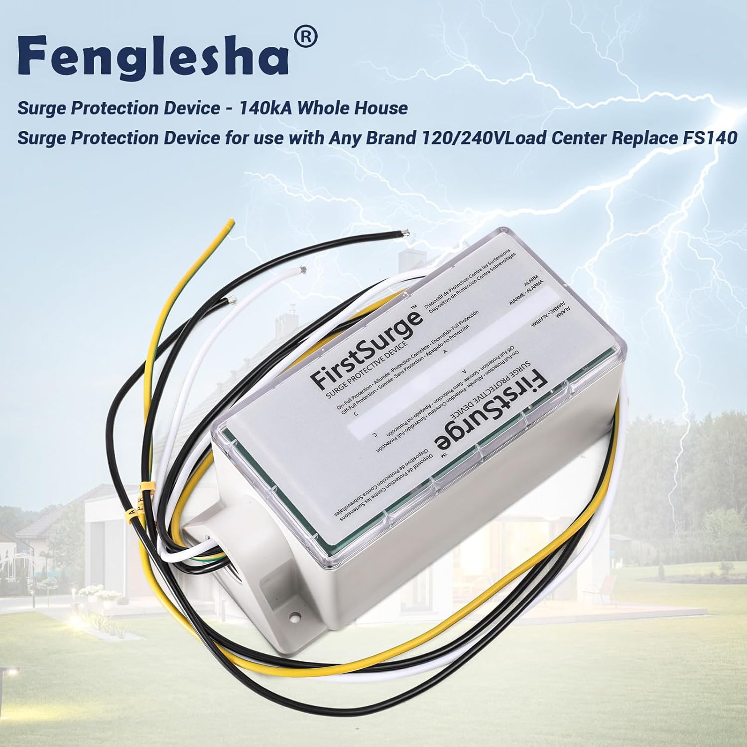 Surge Protection Device – 140Ka Whole House Surge Protection Device for Use with