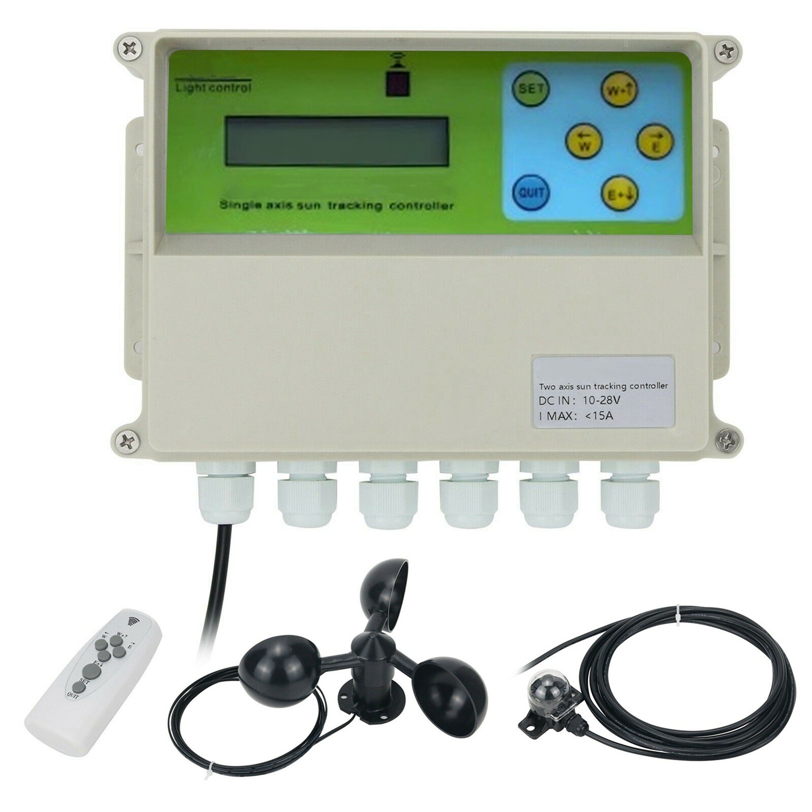 Single Axis Solar Tracker Controller LCD Automatic Solar Tracking Remote Control