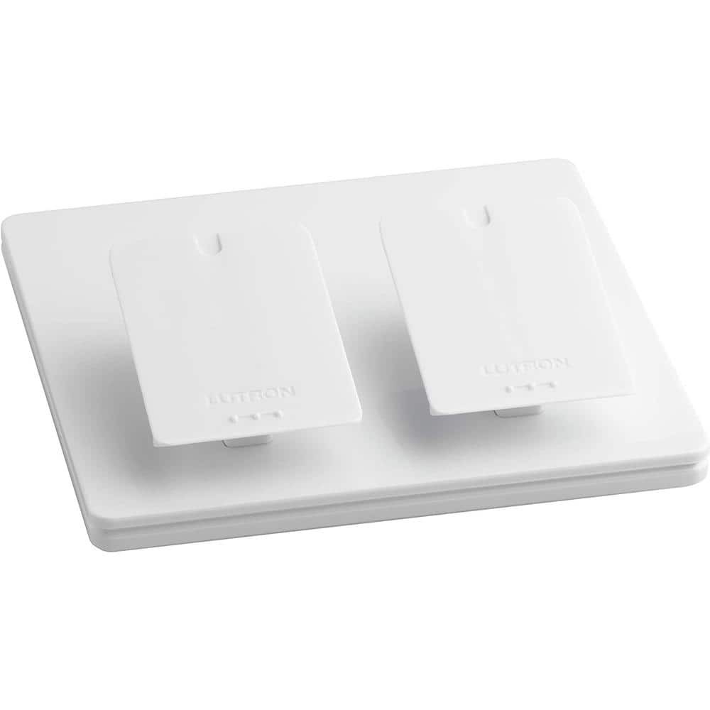 Modern Dual Tabletop Pedestal for Pico Remotes, White Caseta New (L-PED2-WH)
