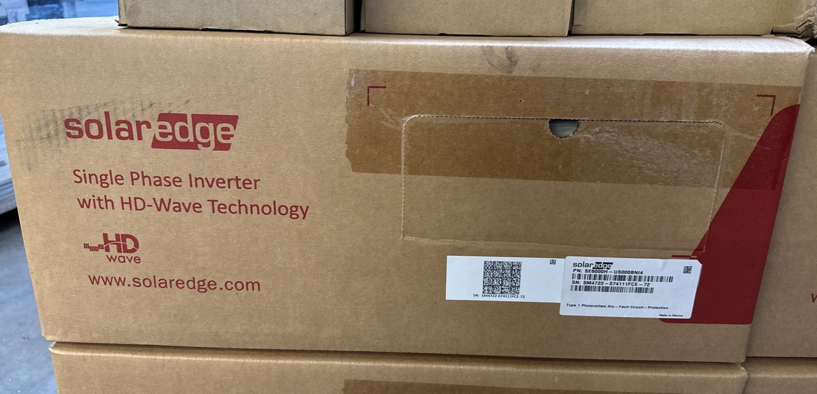NEW Solar Edge SE6000H-US000BNI4 7.6Kw Single Phase Inverter