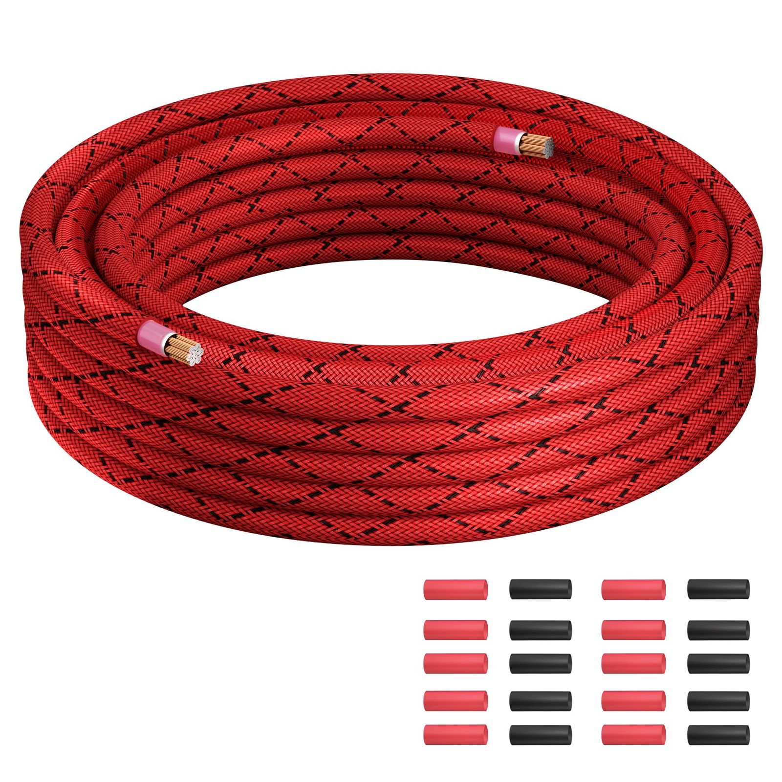 8 Gauge Wire 20 FT, Primary Automotive Power or Ground Wire, 20FT, Red