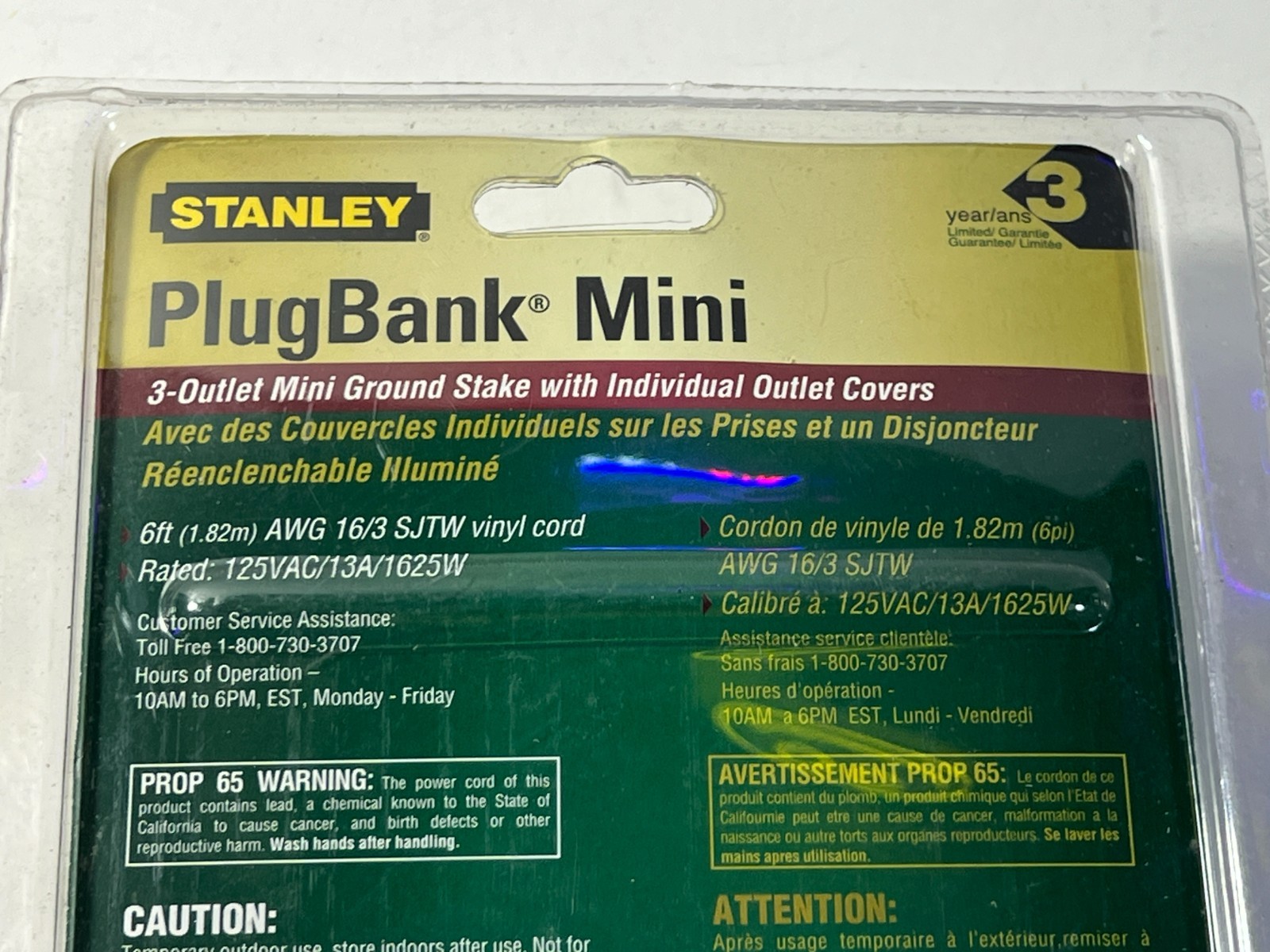 Stanley PlugBank Mini 3-Outlet Ground Stake