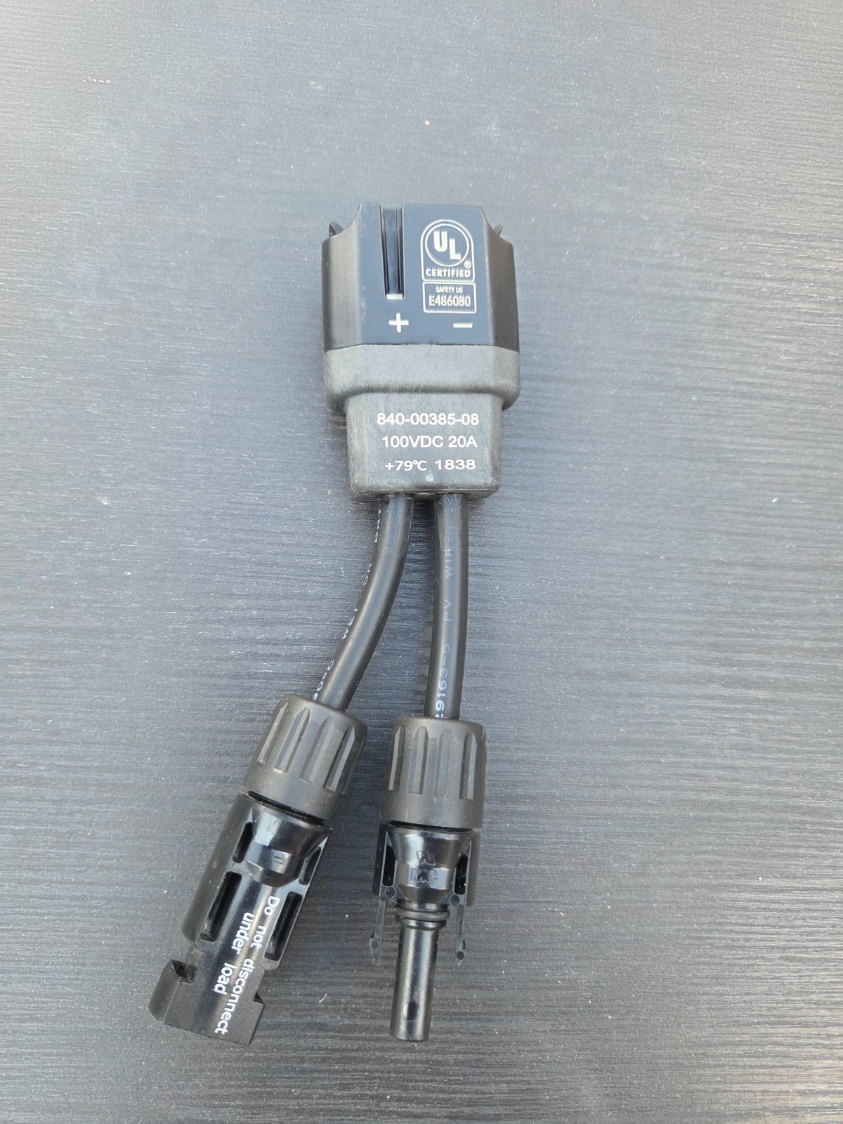 Enphase IQ Microinverter DC Adapter Cable MC4 Connector 840-00385-08