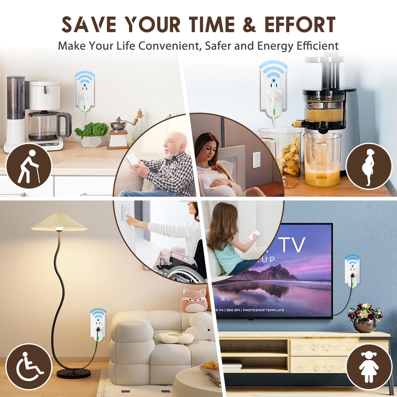 – Wireless Remote Control Outlet, Indoor Remote Light Switch for Plug in Lamp…