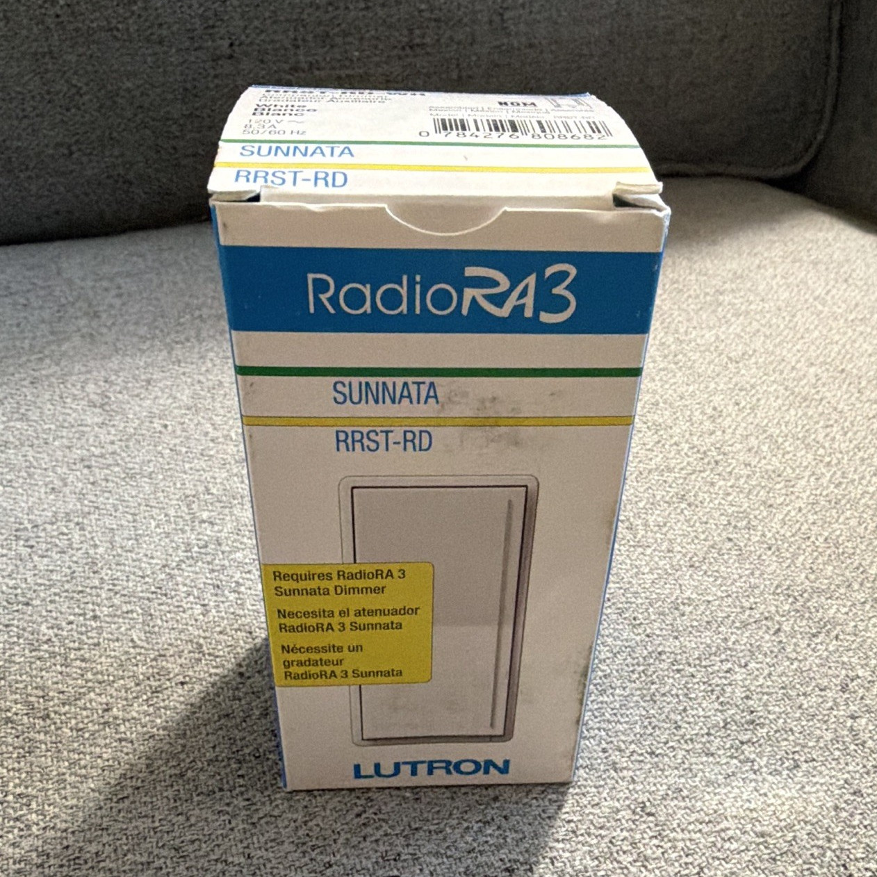 Lutron RadioRA 3 Sunnata RRST-RD-WH Companion Dimmer White 120V 8.3A