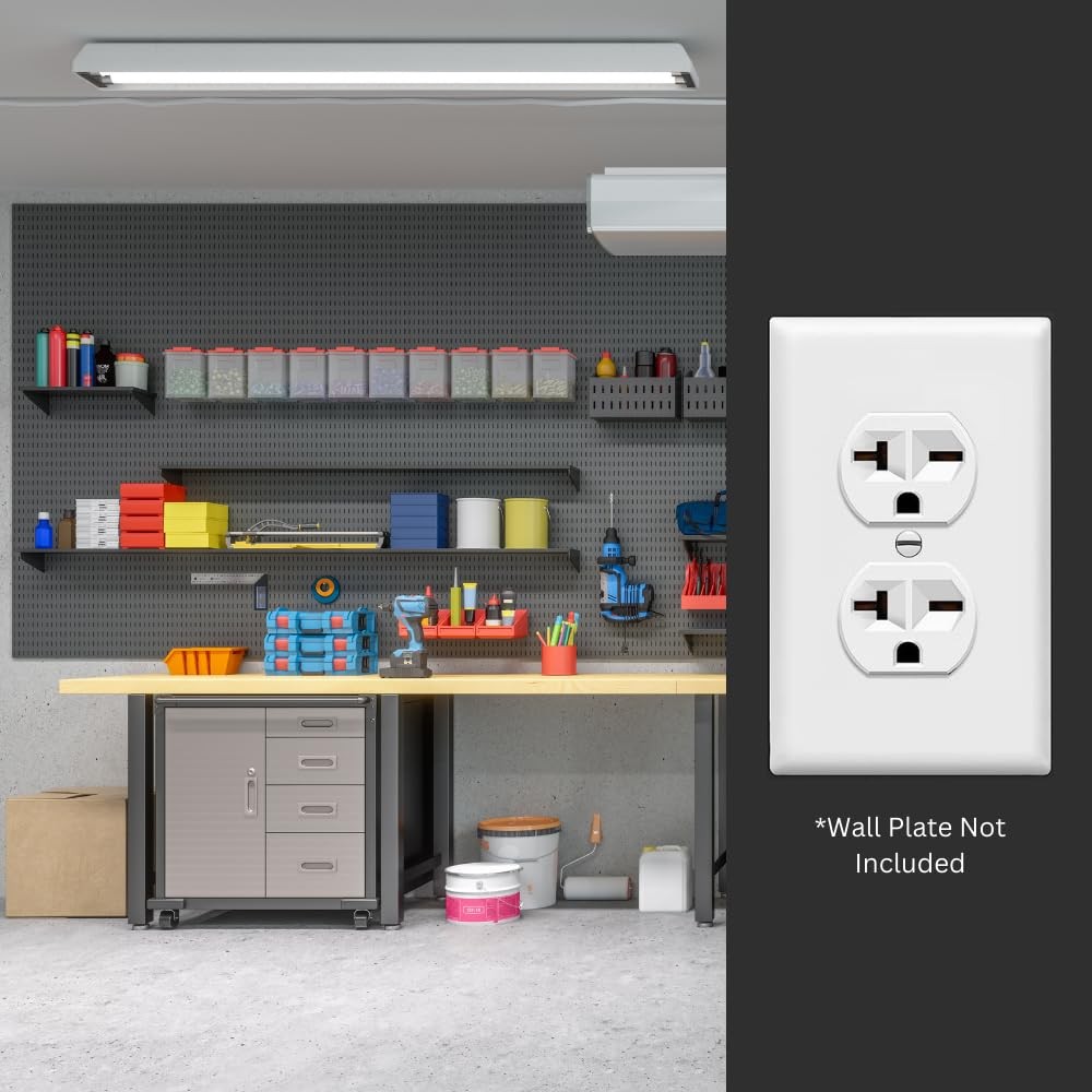 220v / 240v / 250v Single Wall Outlet Nema 620r Receptacle 20 Amp Electrical Swi