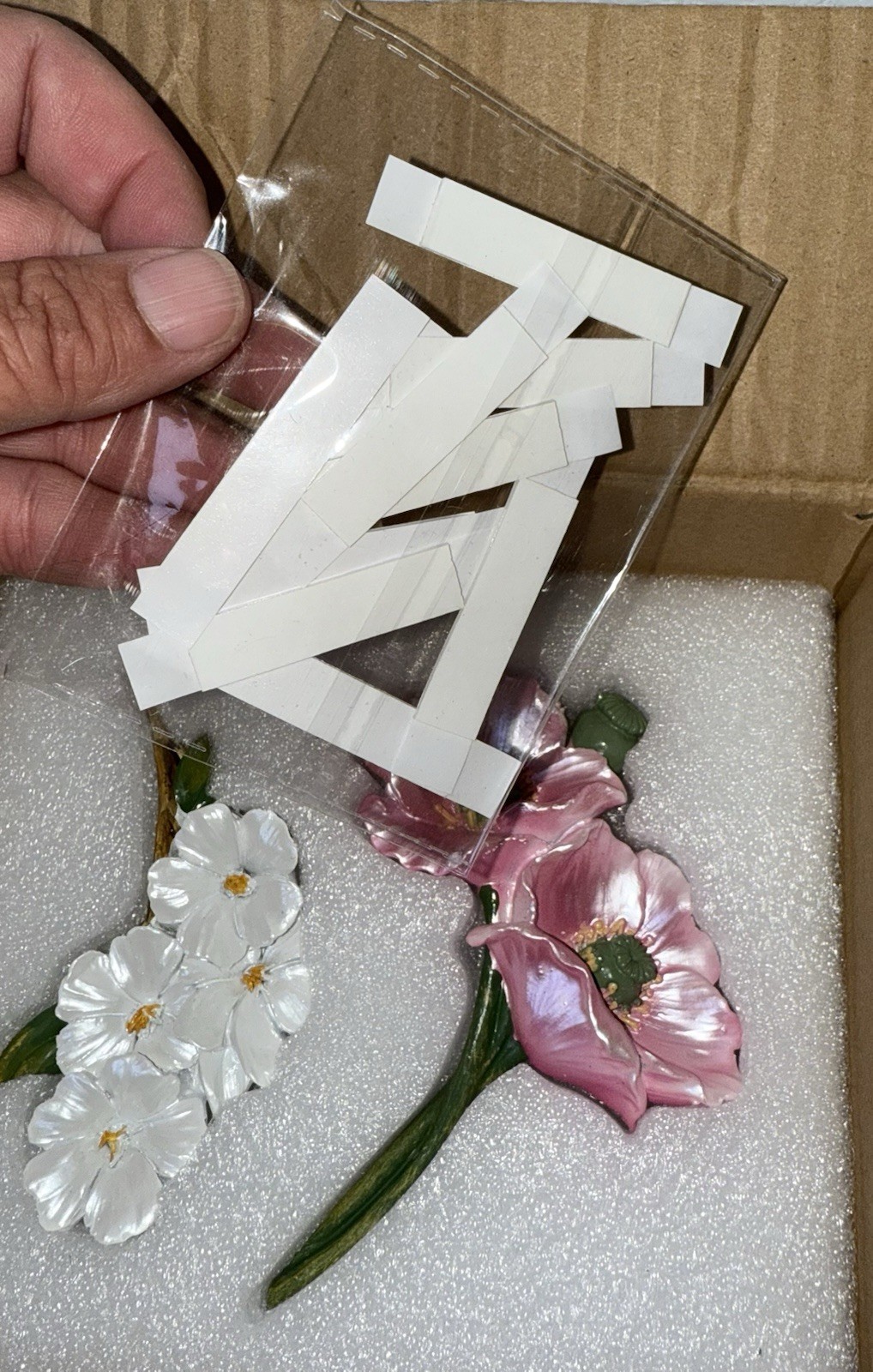 4 PCS Removable Fresh Plants Flower Switch Stickers NIB BX41