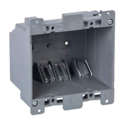 30 Pack PVC Electrical Switch/Outlet Box 2-Gang Old Work