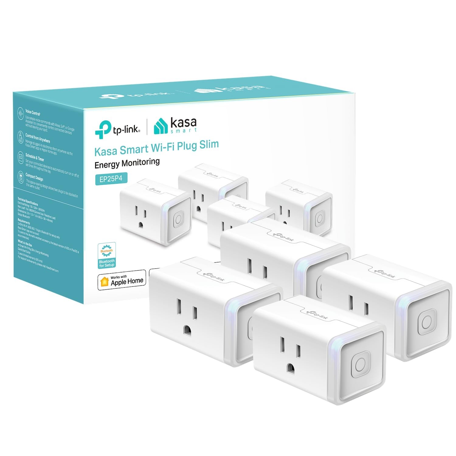 Kasa Smart Plug Mini 15A Apple Homekit Supported Smart Outlet Works Siri Home