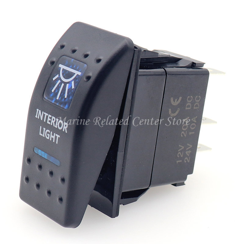 12V Rocker Toggle Switch Blue Red Led For ARB Carling Style LED Car Boat ATV UTV