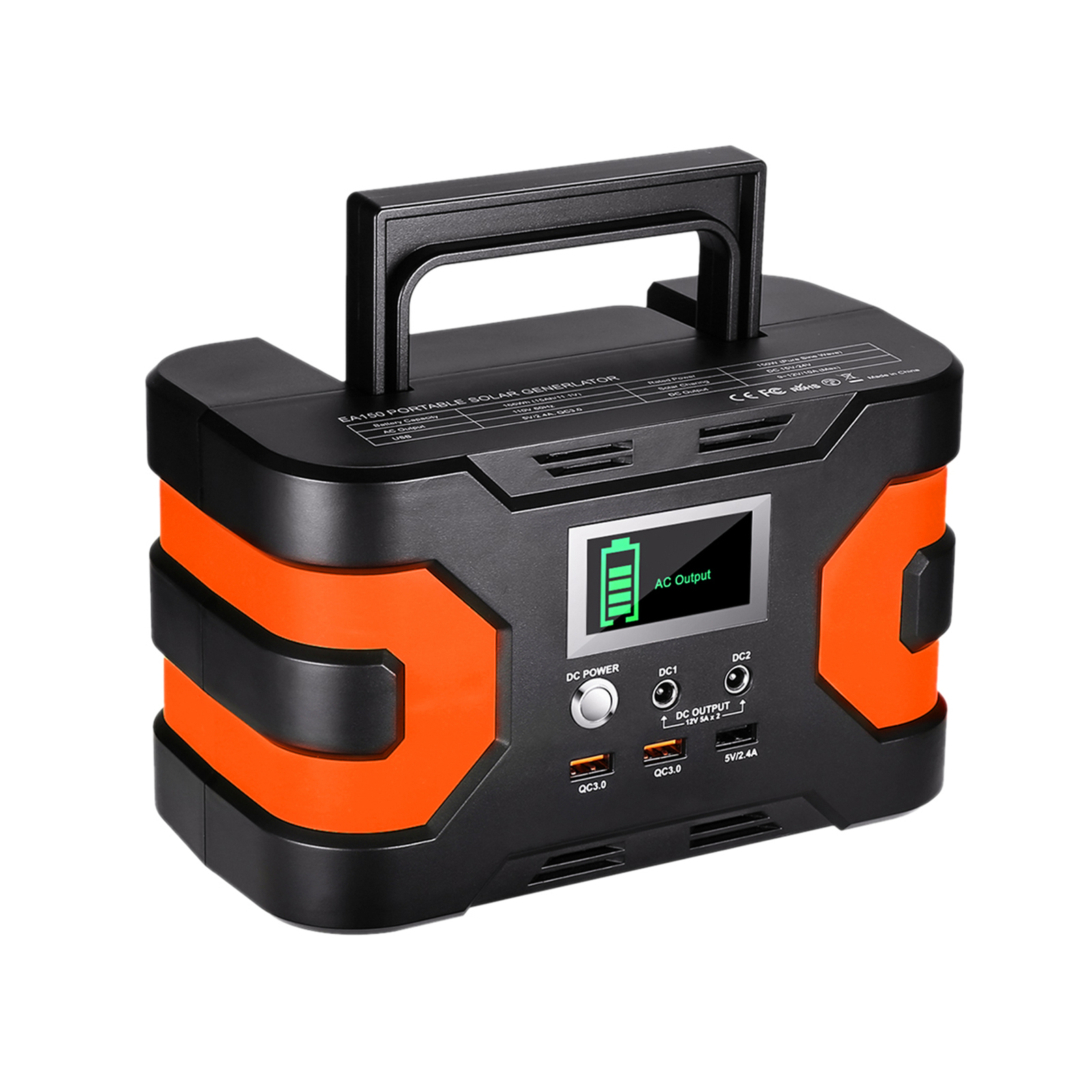 Flashfish EA150 Portable Power Station 150W 45000mAh/166Wh Solar Generator B2Q8