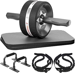 Ab Roller Wheel for Abs Workout – Abdominal Exercise Equipment with 2 Knee Pads