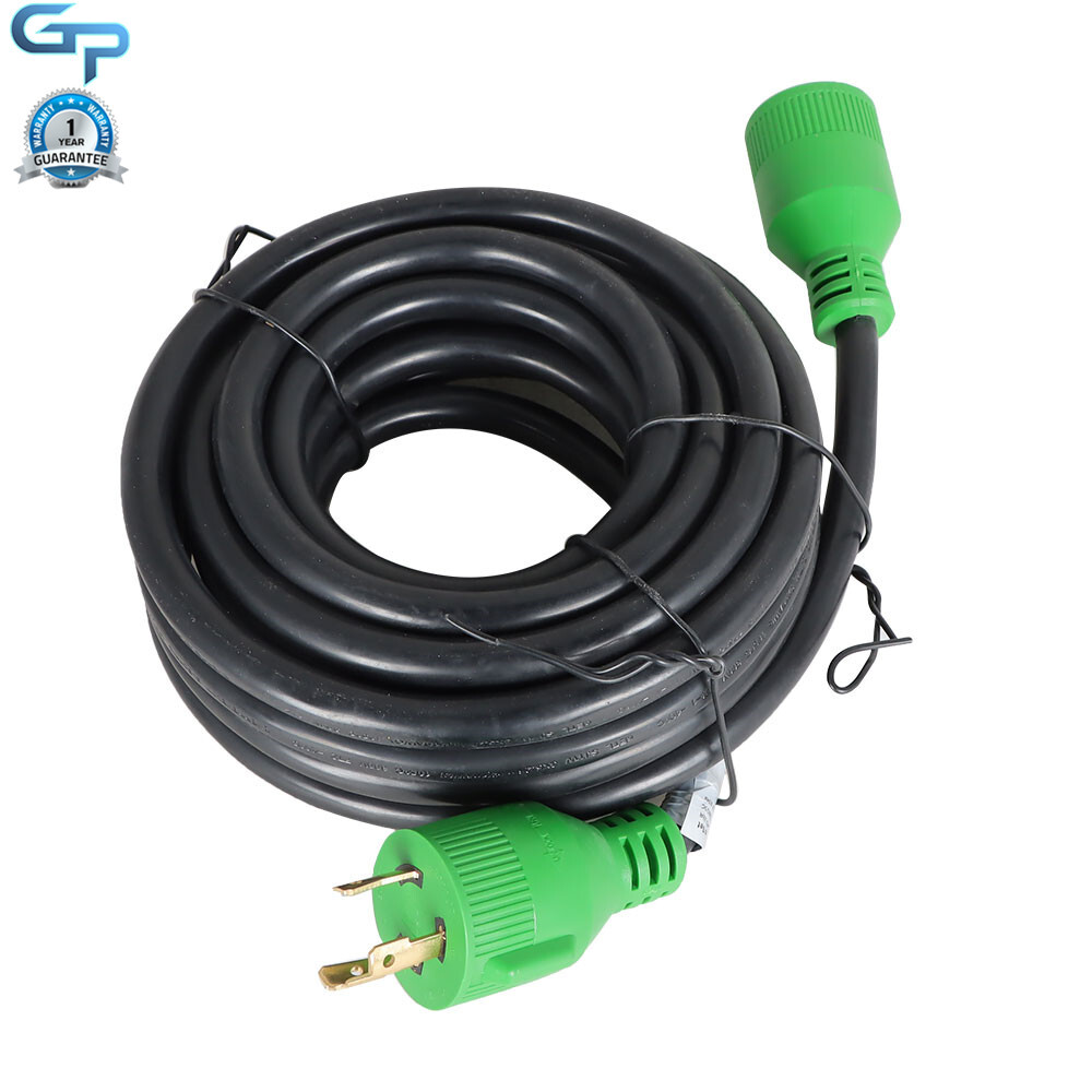 3 Prong 30 Amp Generator Extension Cord 10/15/25-75/100 Feet NEMA L5-30P/L5-30R