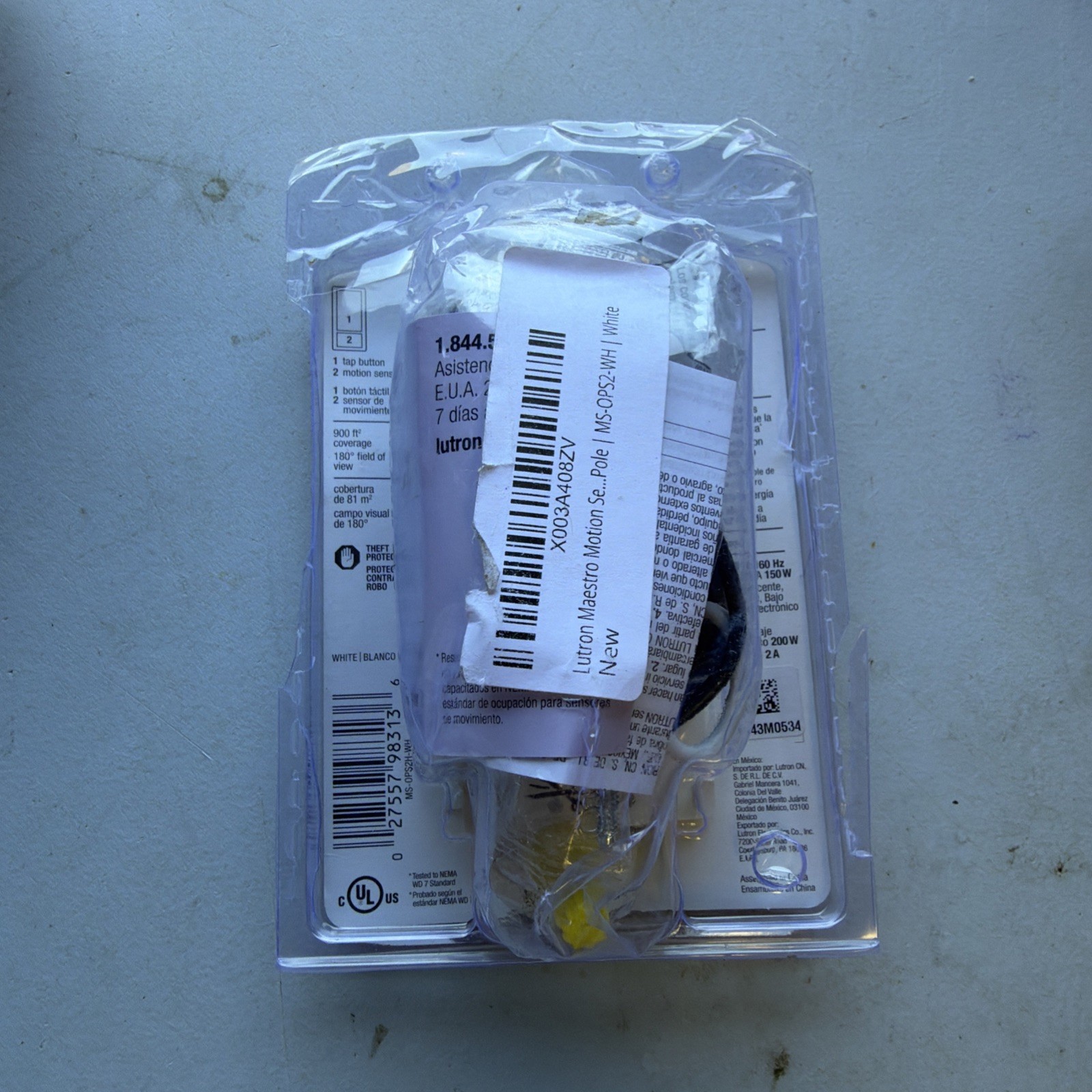 Lot Of 5- Lutron MS-OPS2H-WH Maestro Occupancy Sensor Switch #3136