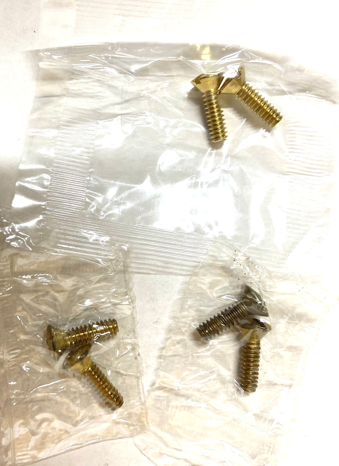 25 pr.-#10 Solid Brass Outlet Cover / Light Switch Bolts (screws)