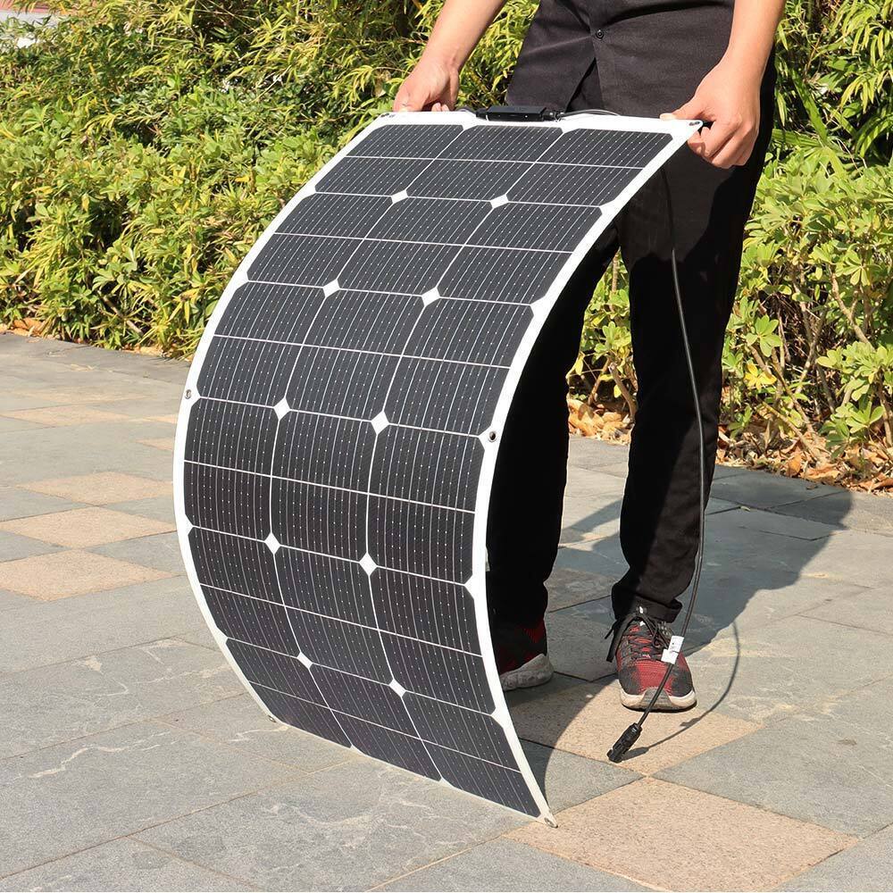 300W Flexible Mono Solar Panel 12v Portable Power Camping Home RV Battery Charge
