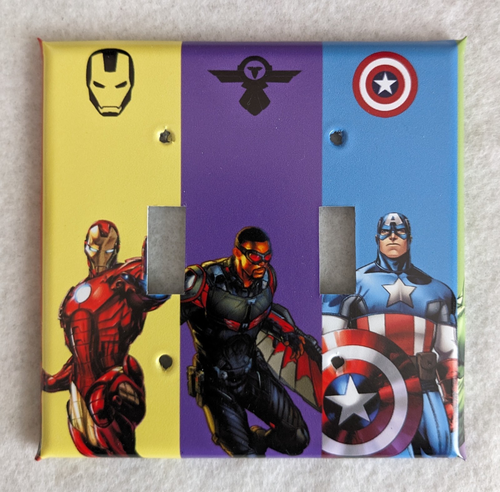Superhero 1.0 switch plate cover