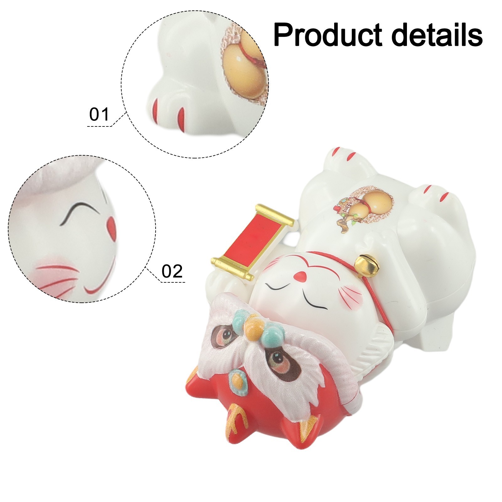 Auspicious Solar Powered Nodding Figurine Perfect for Various Settings