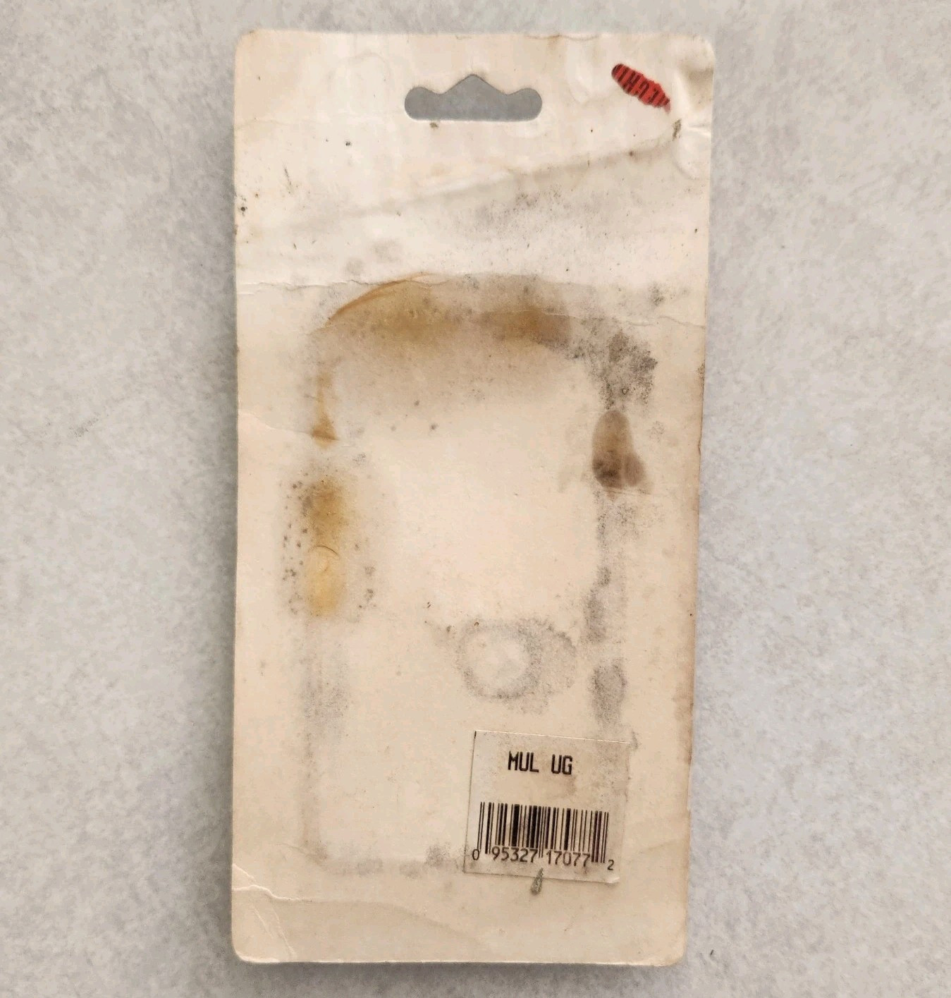 Gas Burner Emergency On/Off Wall Plate – Red, Metal, Abrasion Resistant