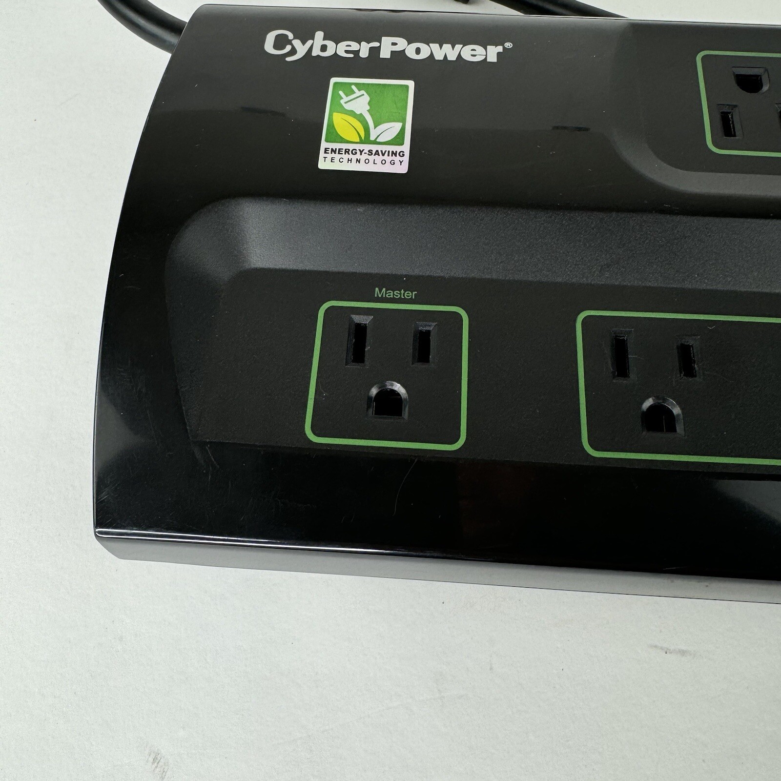 Cyber Power Surge Protector 11 Outlets 8 Foot Cord Energy Saving Mode 15A 125v
