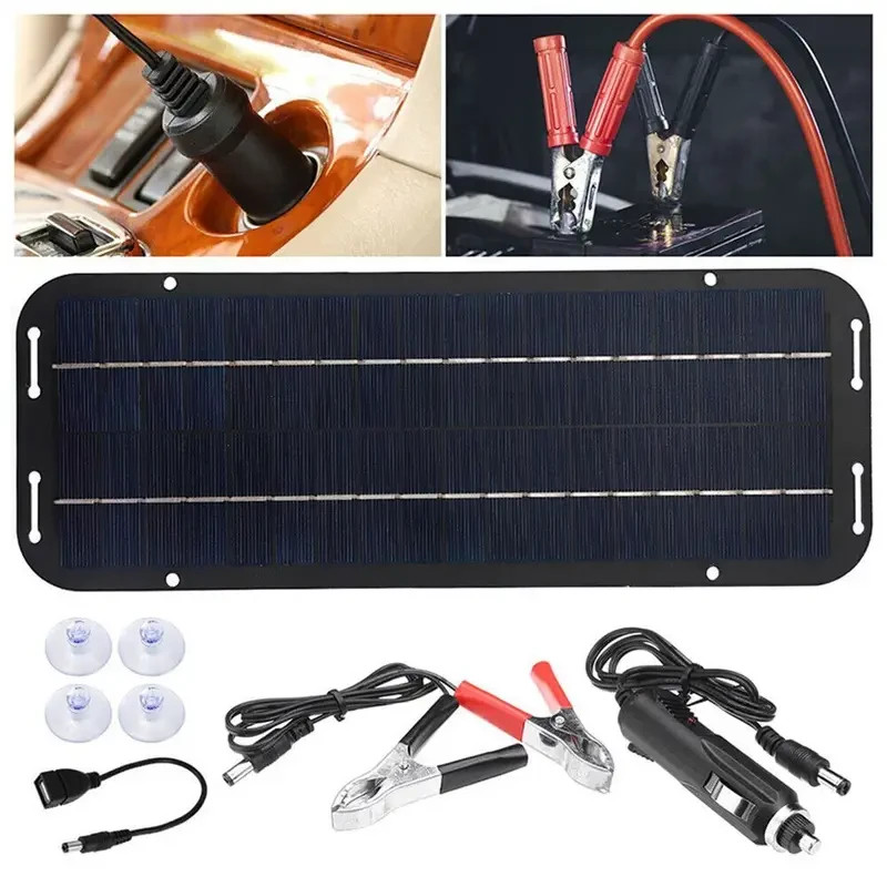 12V VOLT SOLAR POWER TRICKLE BATTERY SMART CHARGER MAINTAINER TENDER 12 V CAR RV