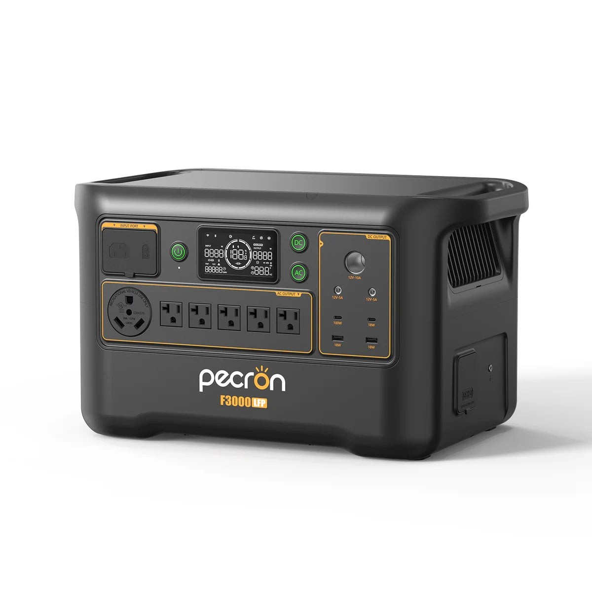 3000W Portable Power Station 3072Wh LiFePO4 Pure Sine Wave Off-Grid Solar