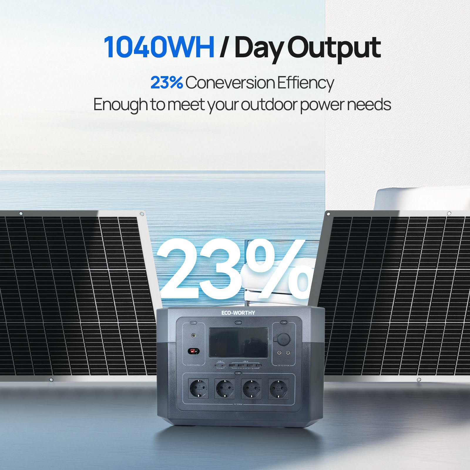 100W 300W Watt 12V Portable Flexible Solar Panel Kit RV Camping Off-Grid Rooftop