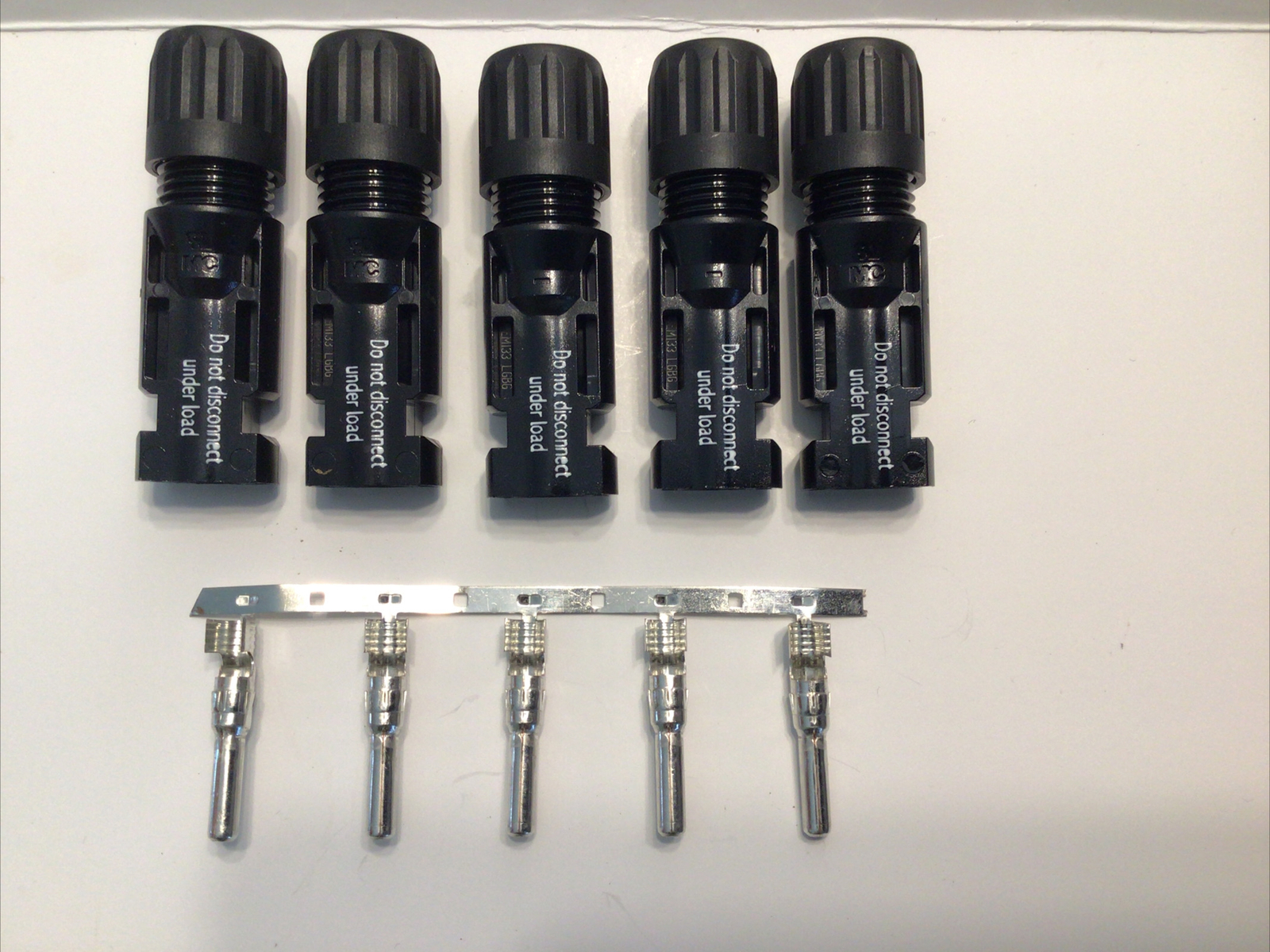 5 Staubli Multi-Contact 32.0017P0001-UR MC4 Connector w/Boot Male PV-KST4/6II-UR