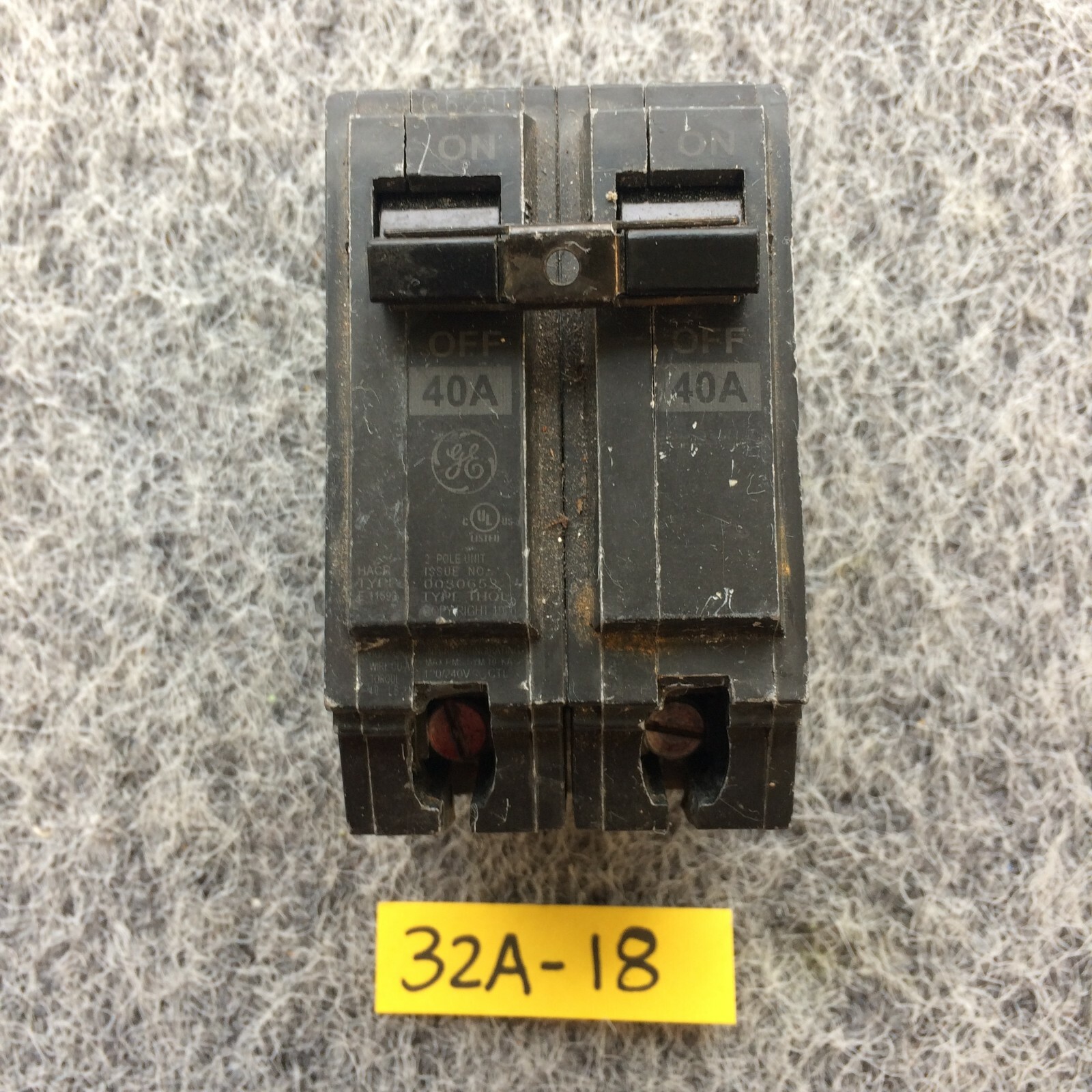 General Electric THQL2140 2-Pole Circuit Breaker 40 AMP 1 Year Warranty