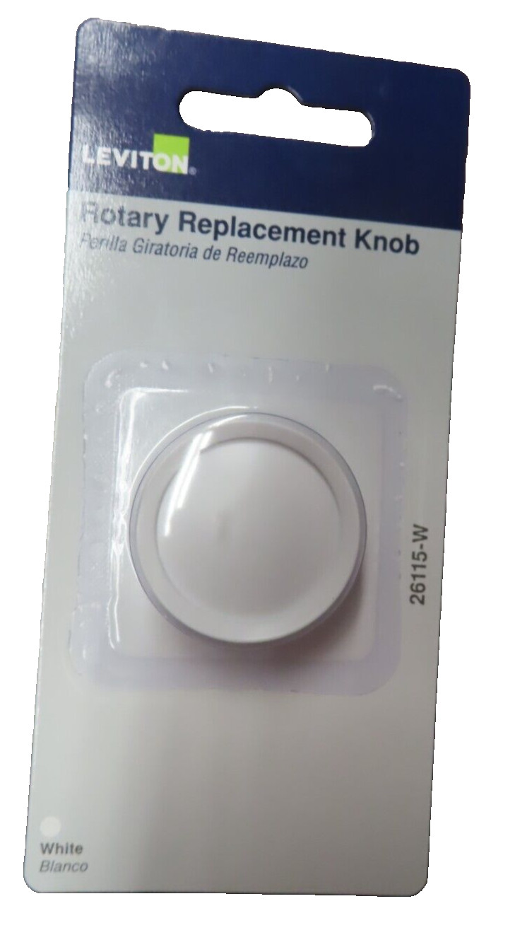 Leviton White Replacement Rotary Dimmer Fan Speed Control Switch Knob 26115 NEW