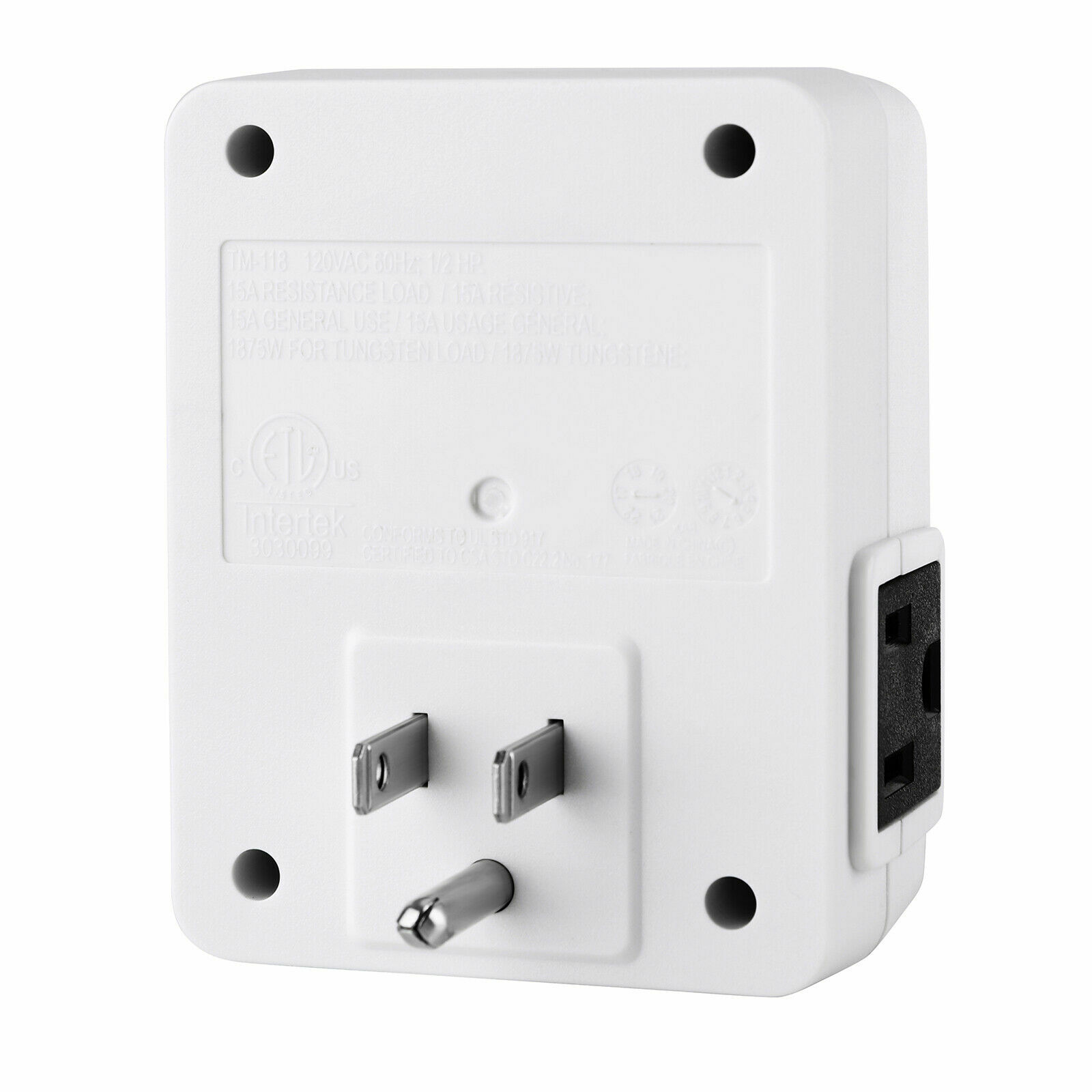 DEWENWILS 2x Indoor 24-Hour Plug In Grounded Daily 2 Outlet Timer Light Switch