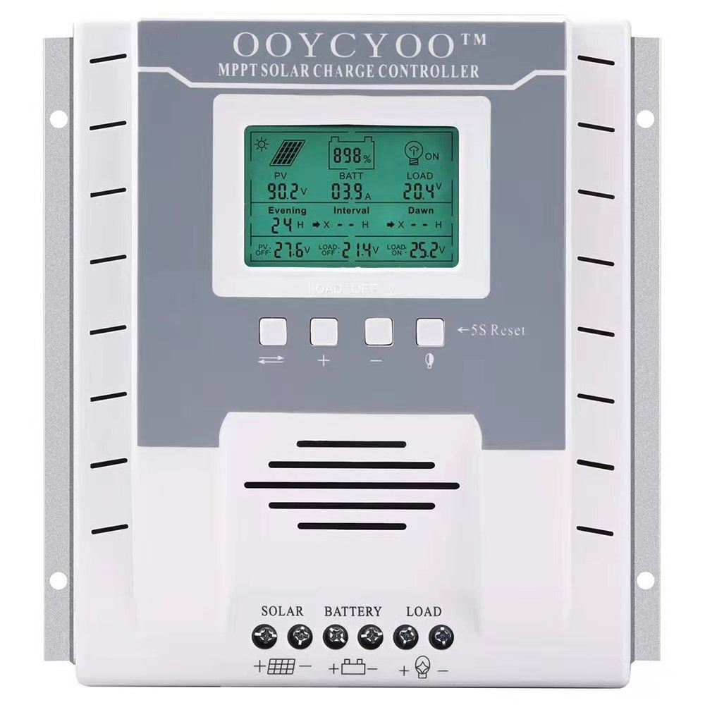 60A 100A MPPT Solar Charge Controller Battery Regulator Charger 12V/24V PV 100V~