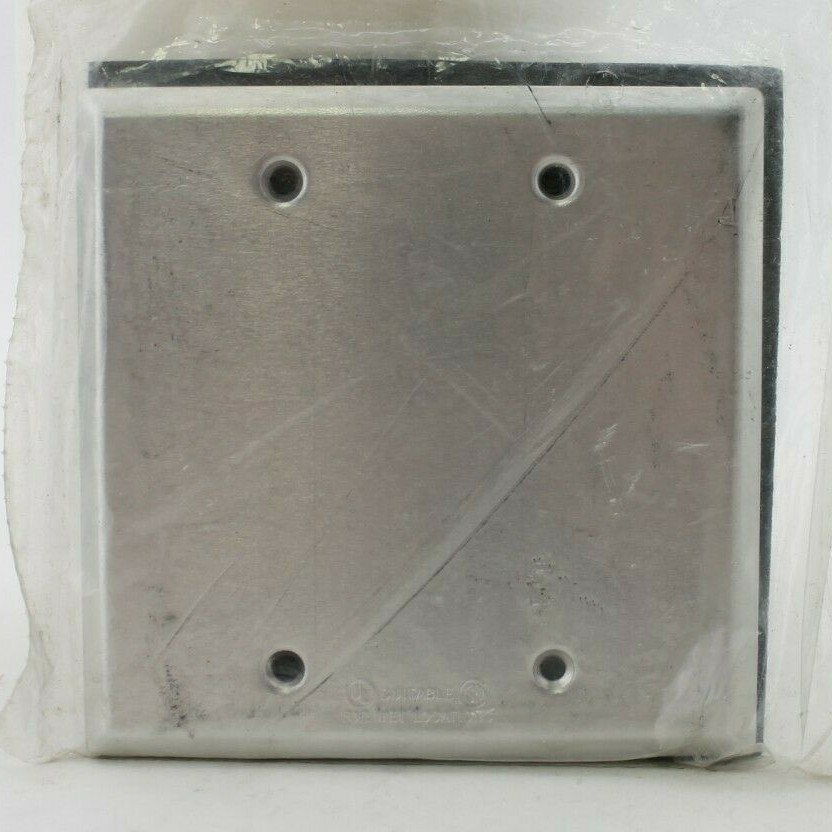 Unbranded Steel 2-Gang Blank Cover (Lot of 2)