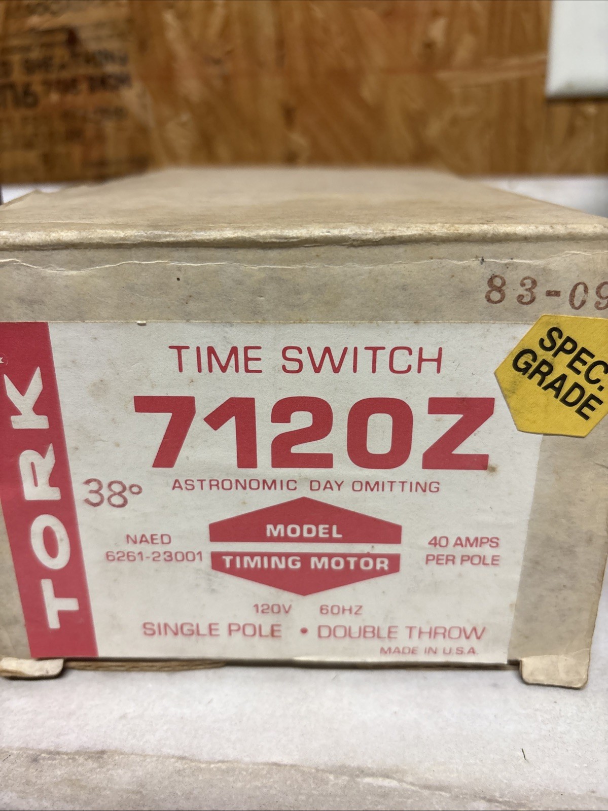 York Time Switch 7120Z Single Pole Double Throw Astronomic Day Omitting