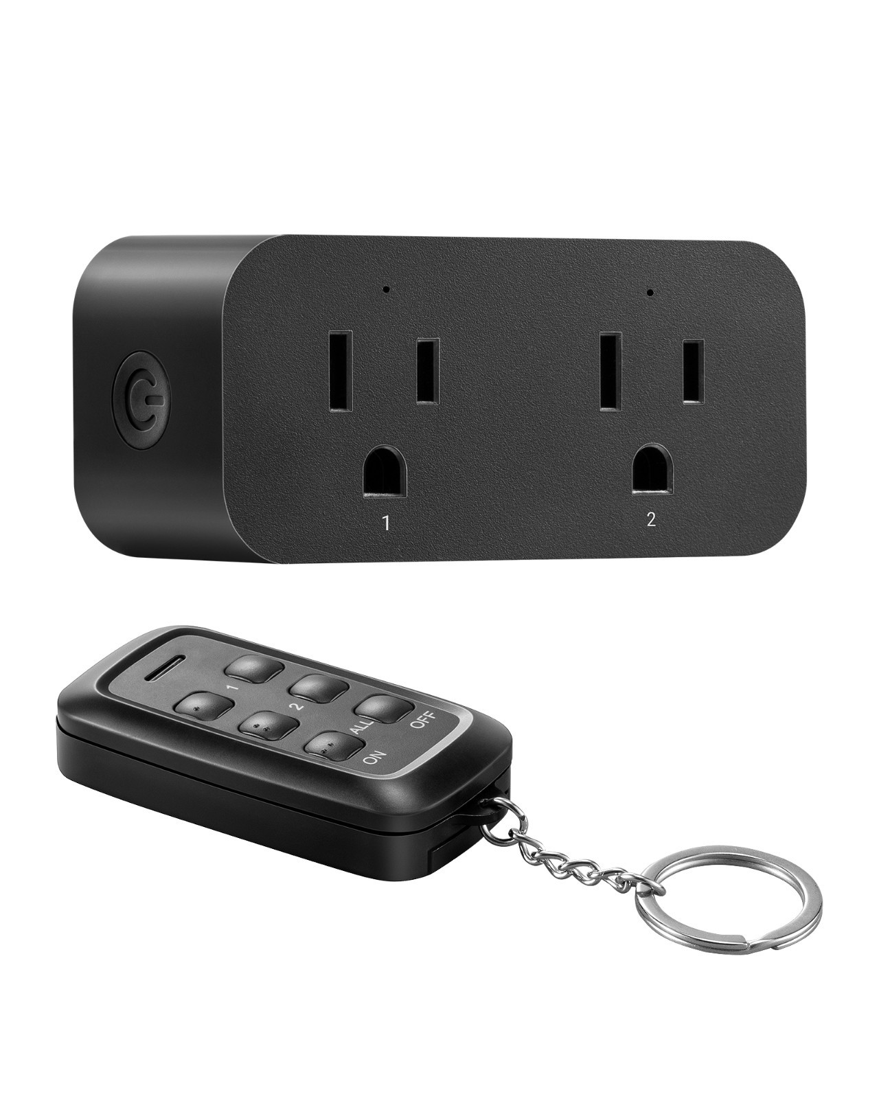 DEWENWILS Indoor Remote Control Outlet, 2 Independent Control & Dual-Controlled