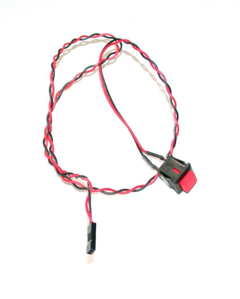 Unbranded Red Momentary Computer Reset Pushbutton 1 Amp 125 VAC