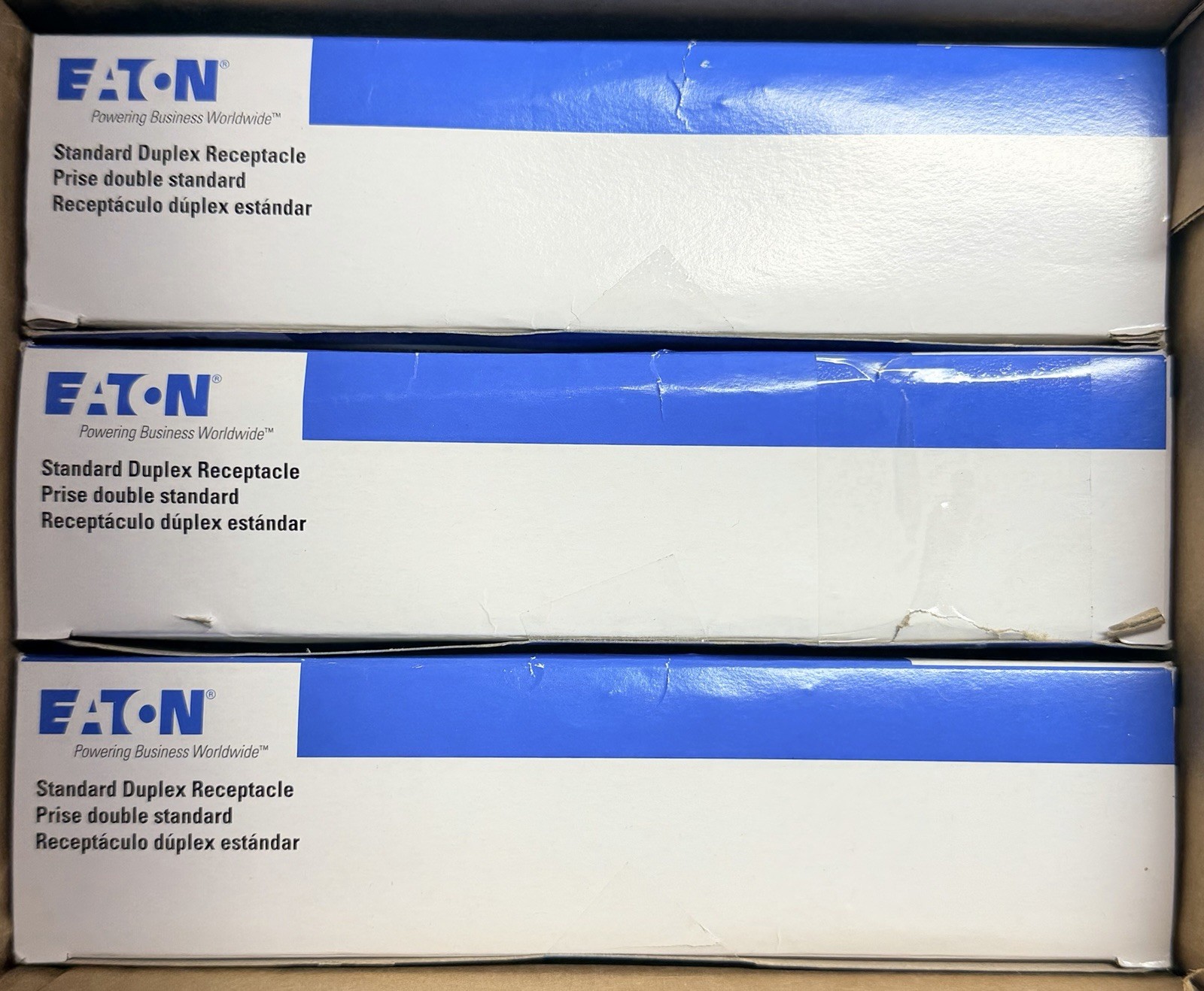Eaton TR270BK (QTY 30) 15A 125V Tamper Resistant Black Duplex Receptacles