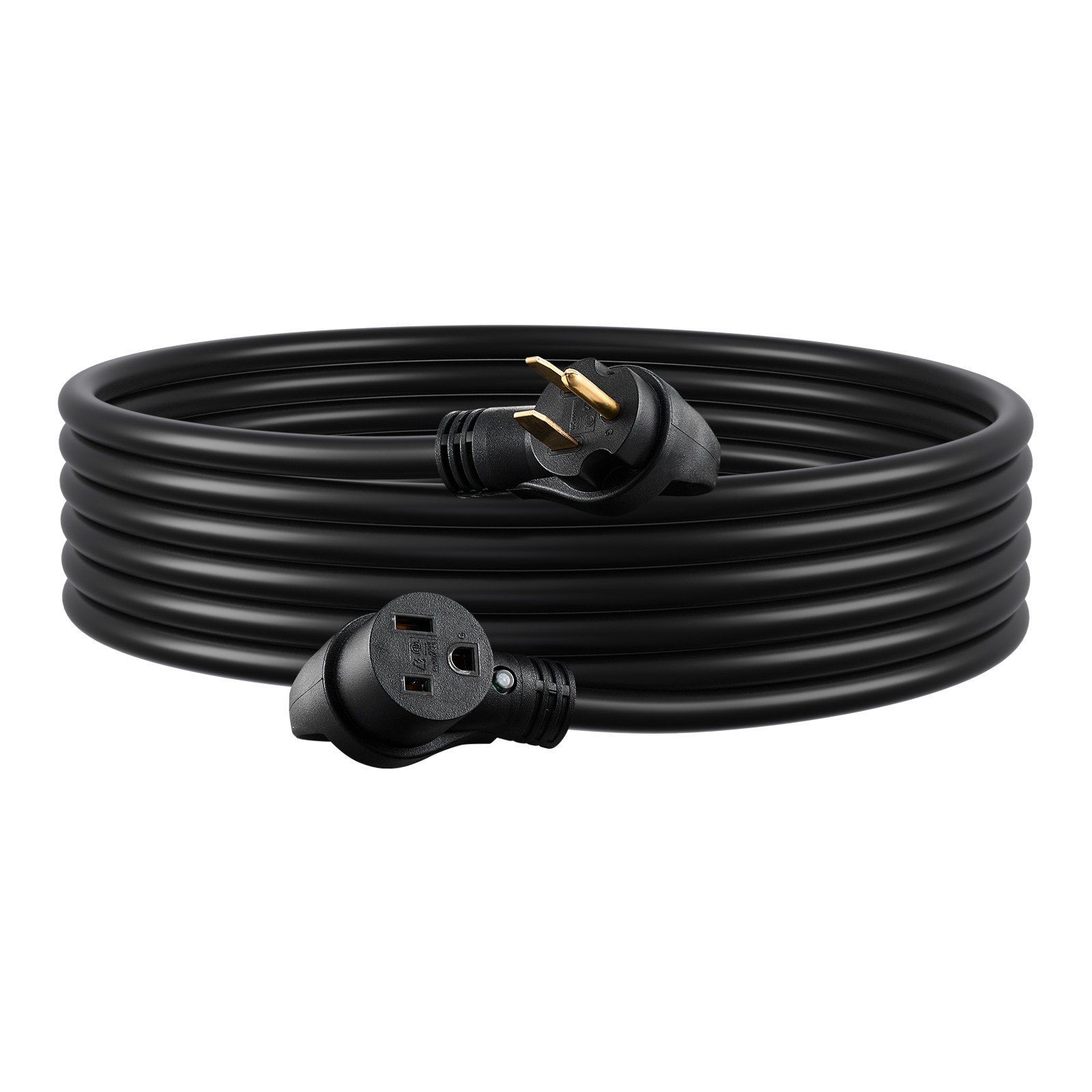 30A 50ft Generator Power Cord – NEMA 6-50P to 6-50R 250V 7500W Extension