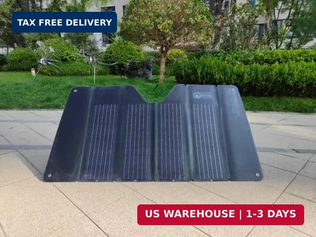 70W, 20V, 3.25A Solar Panel Sunshade for Car Windshield, Camping, Outdoor Activi