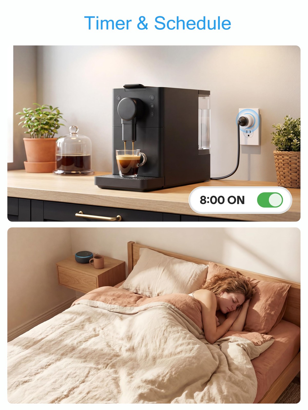 15A Smart Plug, Wi-Fi & Bluetooth Smart Outlet for High-Power Home Appliances…