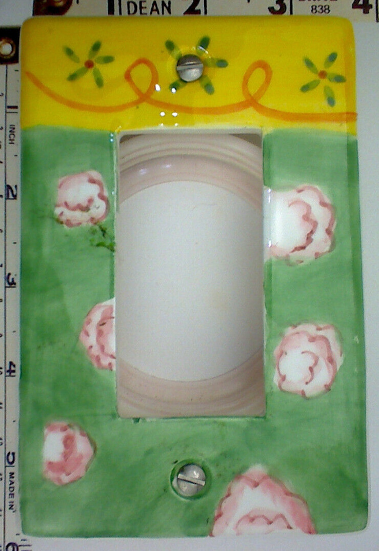 Creative Accents Brush Strokes Jackson Deerfield Single Rocker Swtich Wall Plate
