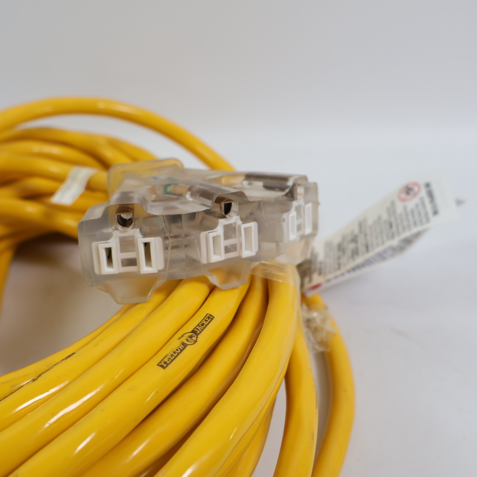 Yellow Jacket 50-ft 12 / 3 Heavy Duty Yellow Outdoor Extension Power Cord