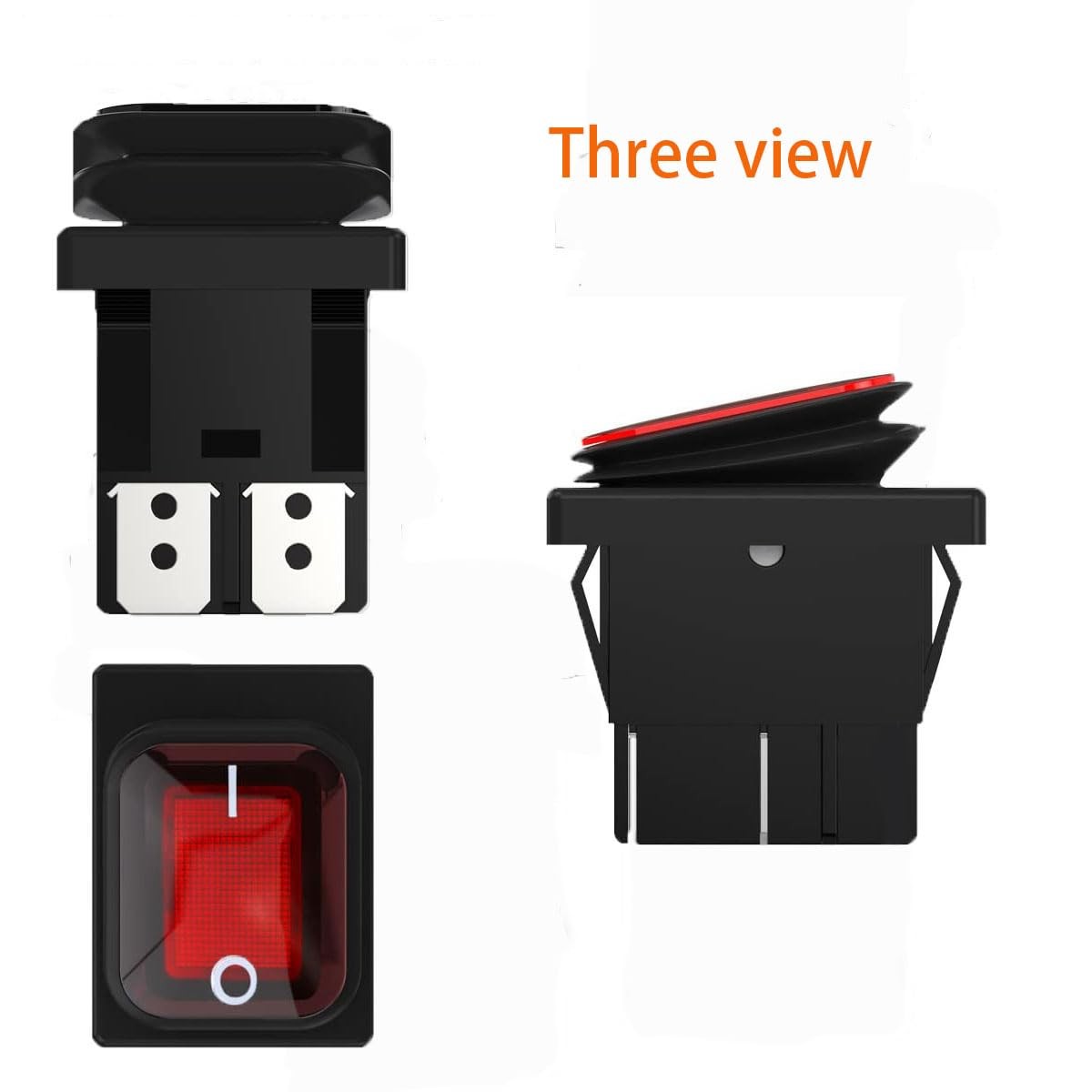 Pack of 2 30A Power Switch 125V/250V AC Boat Rocker Switch ON/Off Switch 4Pin…