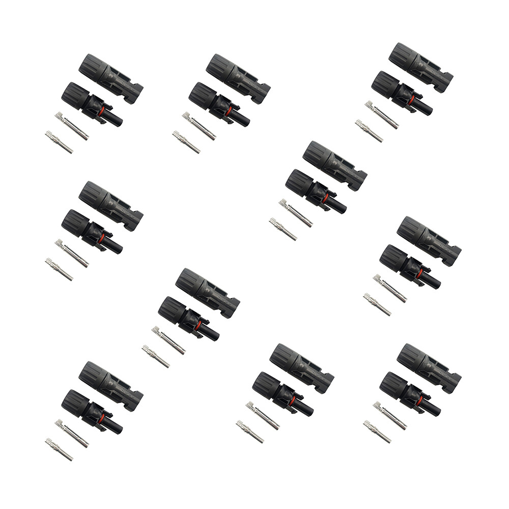 10 pair Solar Panel Photovoltaic Connectors Solar Cable Connectors 1000V 30A