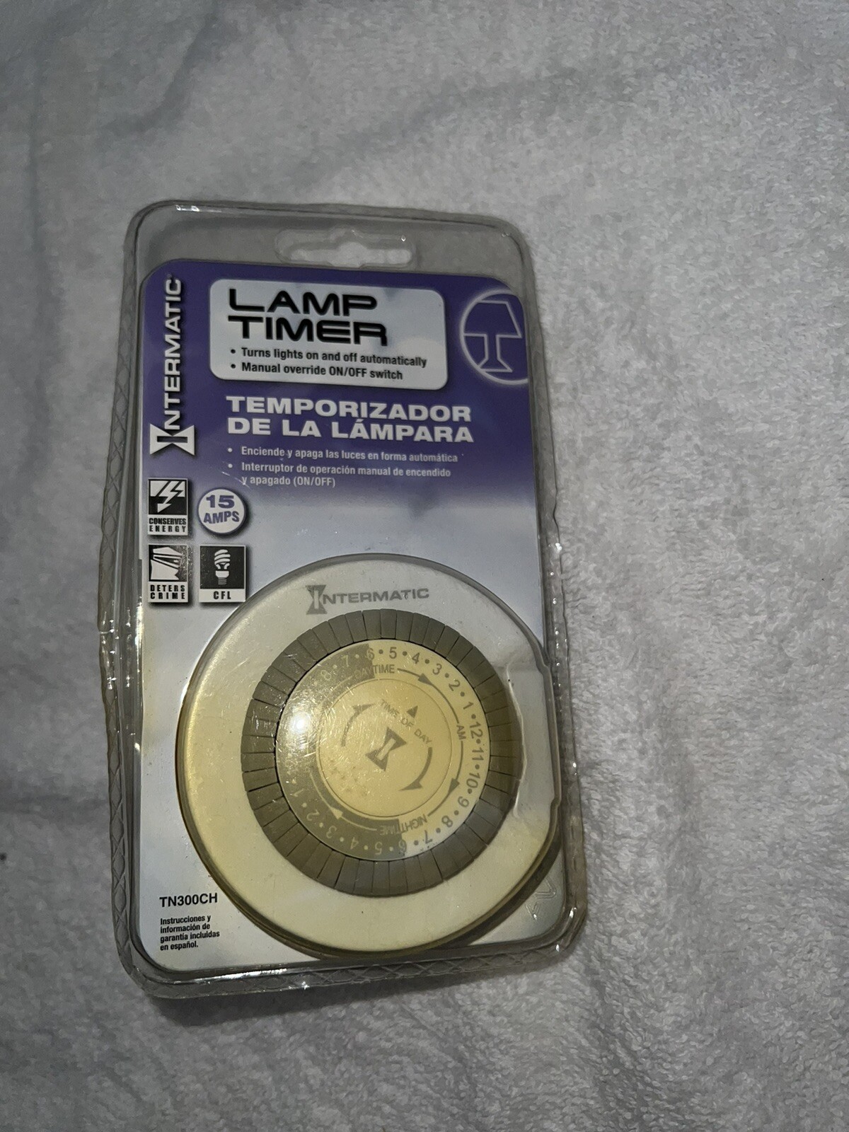 Lamp Timer Intermatic 15 Amps CFL TN300CH Deter Crime Save Energy Gadget New