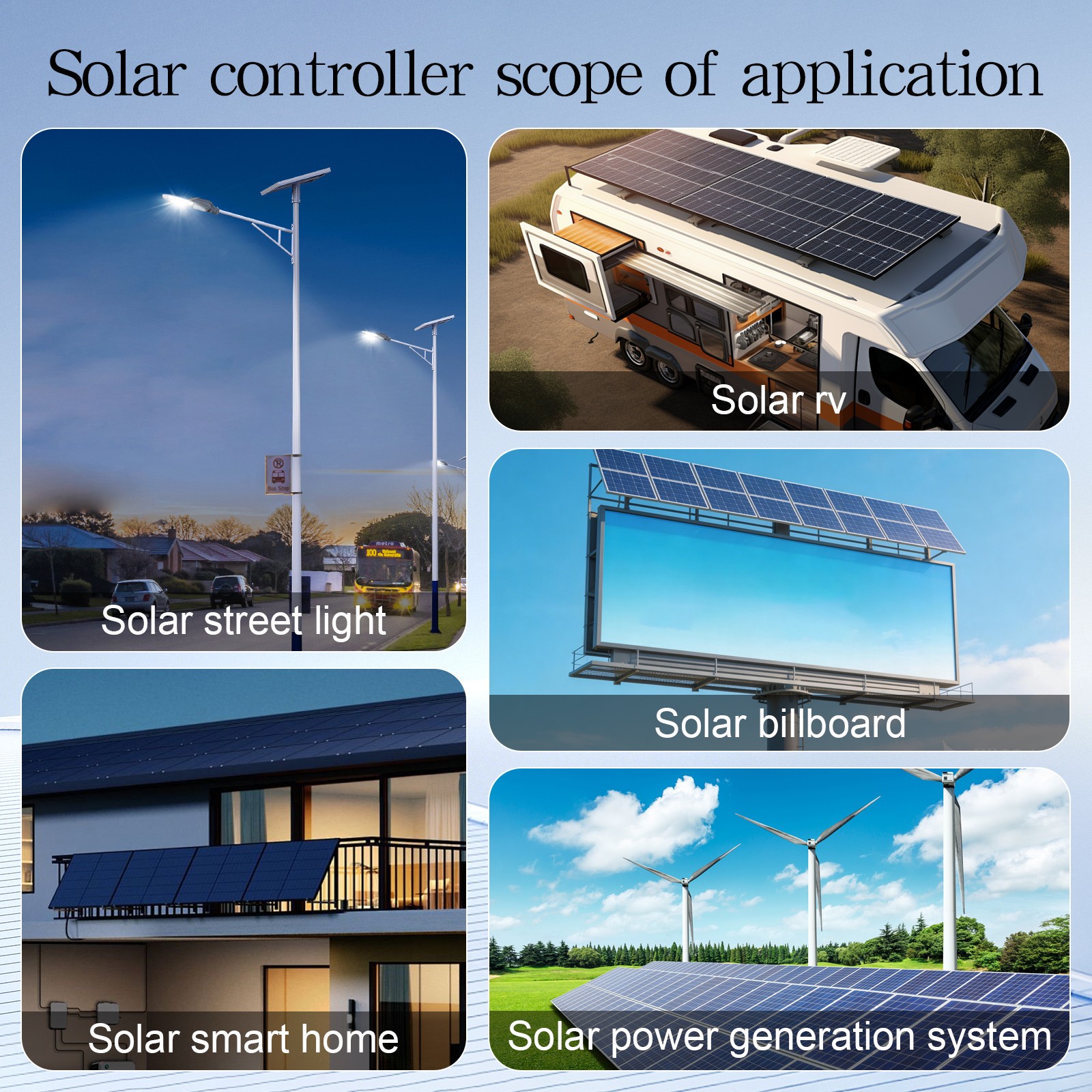 60/100A MPPT Solar Charge Controller 12V/24V Auto PV Battery Regulator Dual USB