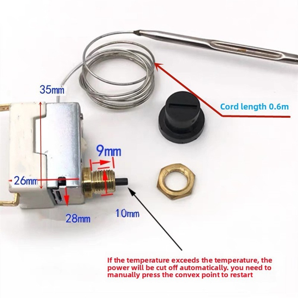 Manual for reset High Limit Thermostat for Oven Fryer 110C 250C 320C Capillary