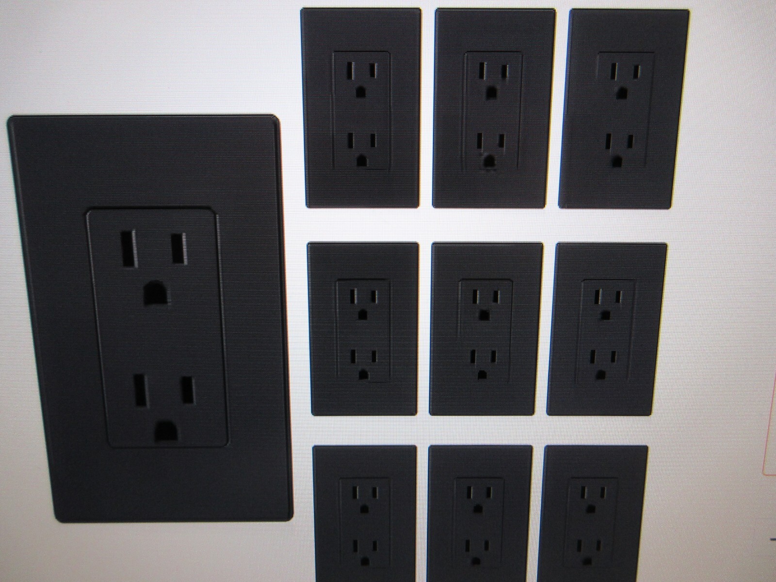 ELEGRP Decorator 15Amp 125-Volt Residential Grade Self Grounding Duplex 10PK