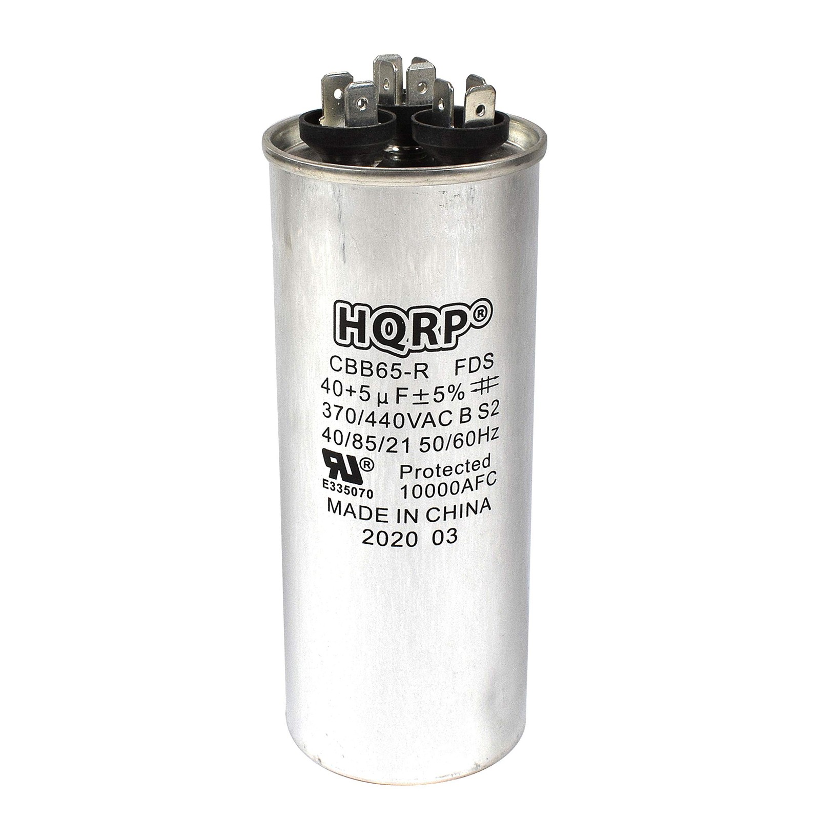 HQRP 40uf+5uF 370-440V Dual Run Capacitor AC Electric Motor Start HVAC Blower…