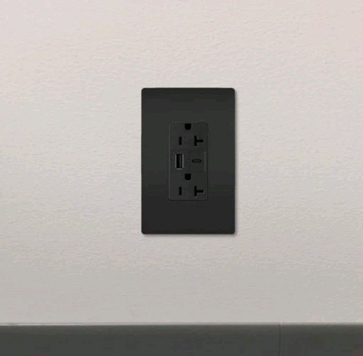 Legrand – P & S TR20USBAC6BK 20A Hybrid Type-C Ultra-Fast 6.0A Wall Outlet